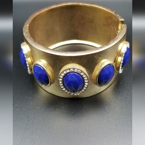 Lapis royal estate hinge bracelet. OFL - Picture 1 of 3